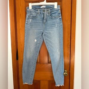 LOFT Women's Light Blue Skinny Jeans - Size 4 or 27